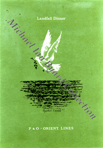 Landfall Menu Cover Oct 1963